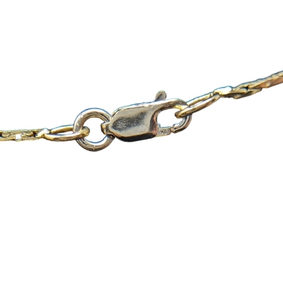 10k Solid Gold Cobra Link Chain Necklace 3.69g - Picture 4 of 16